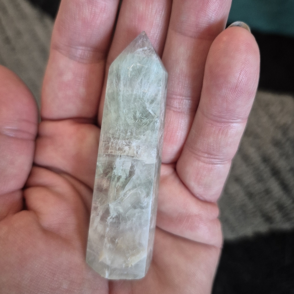 Natural Fluorite Crystal Point Obelisk Tower #D - Picture 8 of 8